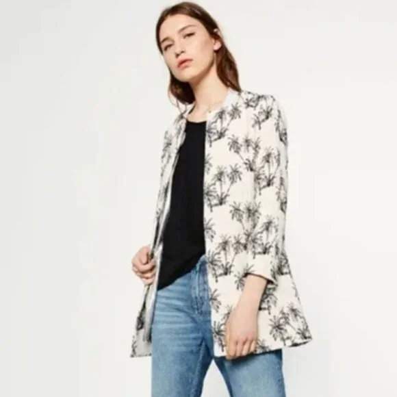 Zara Palm Tree Blazer - Size S - Picture 7 of 7